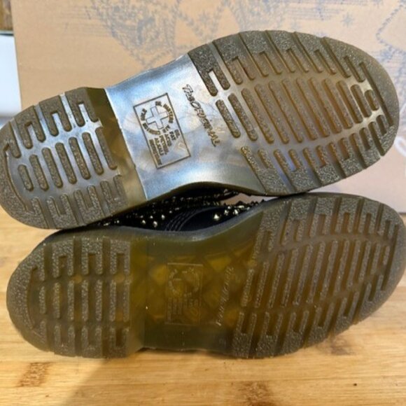 NWOT - Dr Martens 1460 Midas Smooth Leather Gold Studded Boots – RARE - Picture 15 of 16